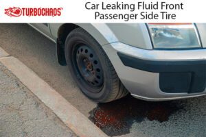 Car Leaking Fluid Front Passenger Side Tire [Causes + Fixed]