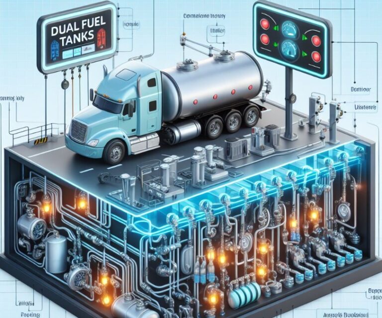 How Do Dual Fuel Tanks Work On Semi Trucks? Explained