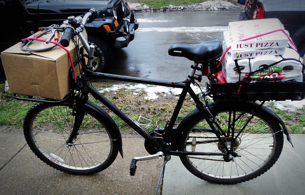 How To Carry A Pizza On A Bike
