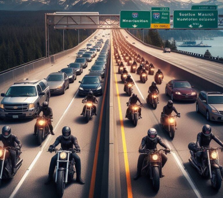 Can Motorcycles Split Lanes In Washington State? Answered